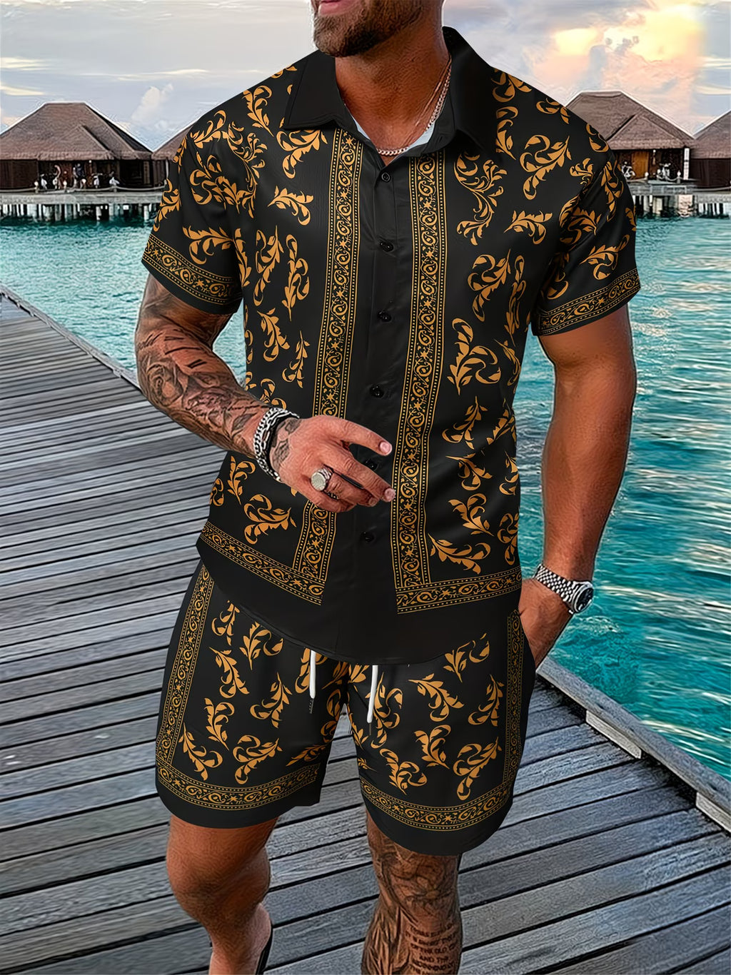 Men Summer Shirt and Short combo