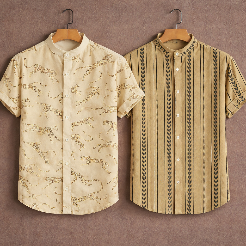 Men’s Premium Designer Shirt – Pack of 2