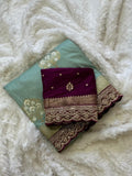 Queen And Bling Saree Semitstched Saree