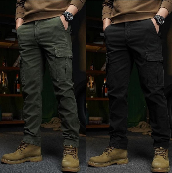 🔥FLASH SALE DAY 70% OFF🔥Men Trendy Cargo Trousers Pants with Box Pockets [Pack of 2]