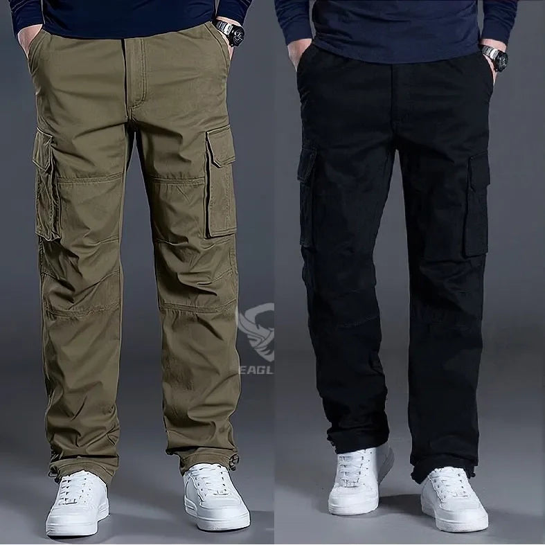 MEN CASUAL SUMMER CARGO PANTS ( PACK OF 2 )