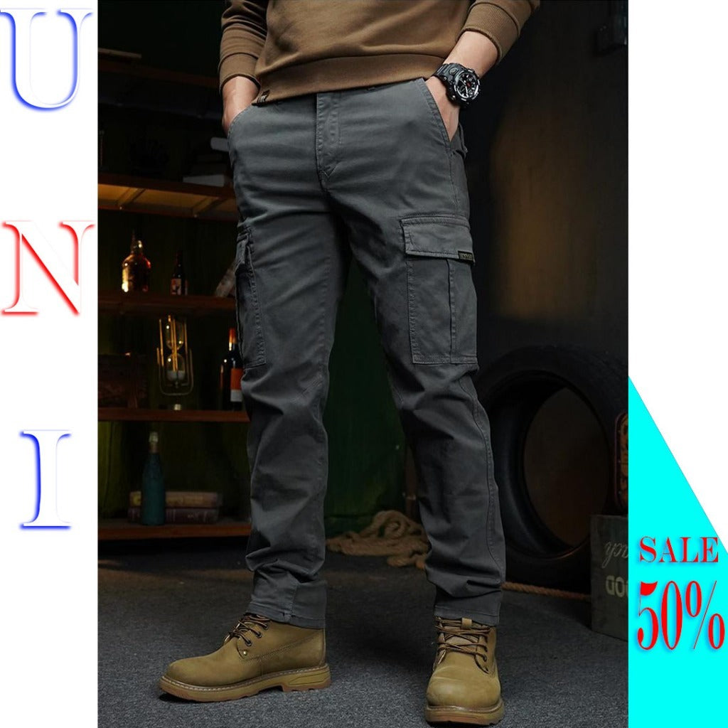 🔥FLASH SALE DAY 70% OFF🔥Men Trendy Cargo Trousers Pants with Box Pockets [Pack of 2]