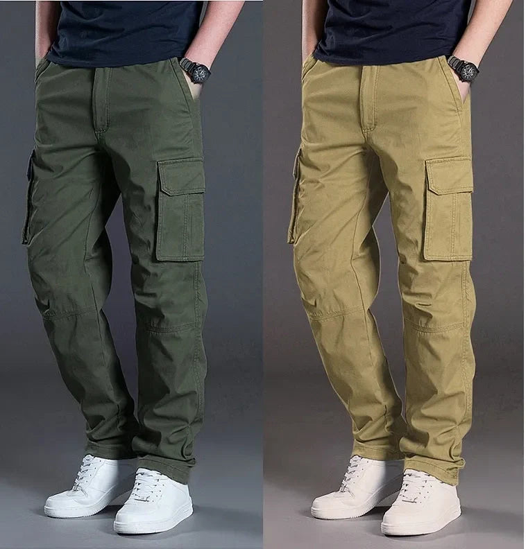 MEN CASUAL SUMMER CARGO PANTS ( PACK OF 2 )
